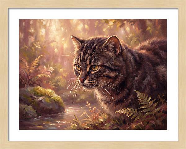 Flat Headed Cat In Nature