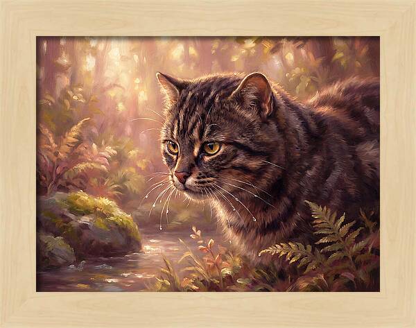 Flat Headed Cat In Nature