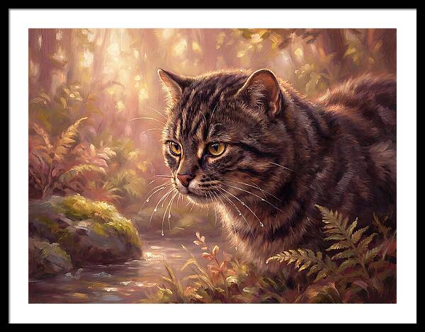 Flat Headed Cat In Nature