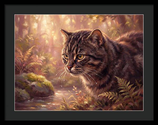 Flat Headed Cat In Nature