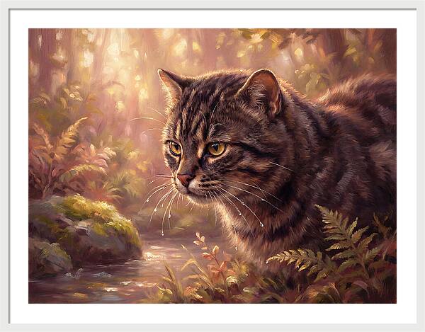 Flat Headed Cat In Nature
