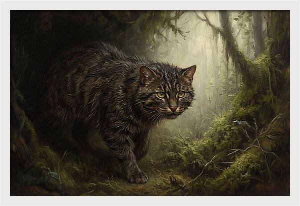 Flat Headed Cat In The Wild