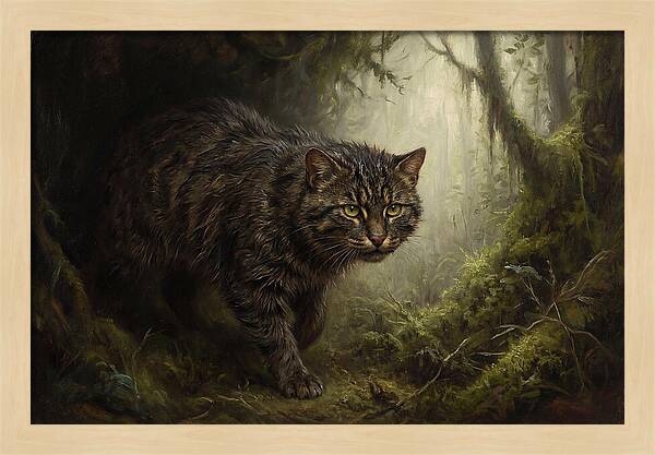 Flat Headed Cat In The Wild