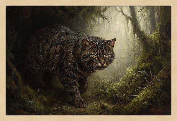 Flat Headed Cat In The Wild