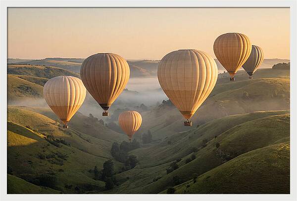 Floating Dreams Above Misty Valleys
