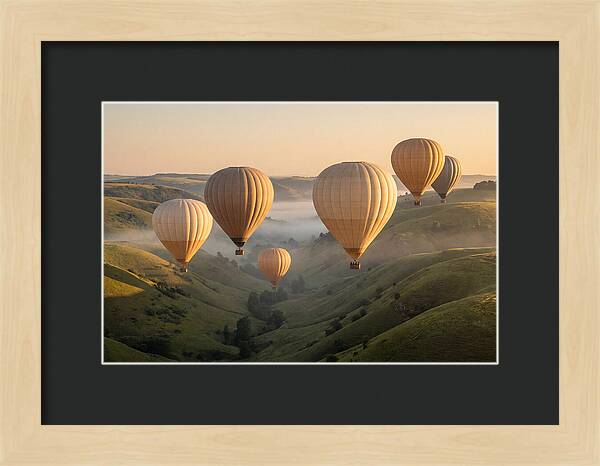 Floating Dreams Above Misty Valleys