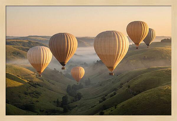 Floating Dreams Above Misty Valleys