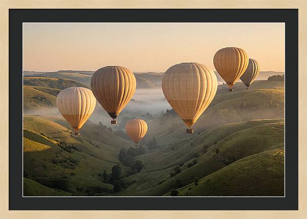 Floating Dreams Above Misty Valleys