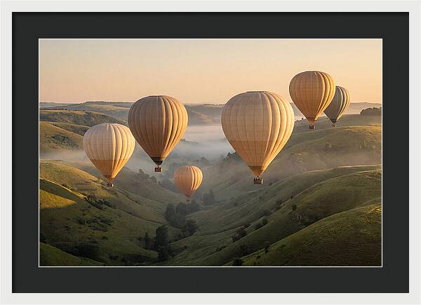 Floating Dreams Above Misty Valleys