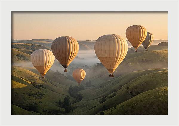 Floating Dreams Above Misty Valleys