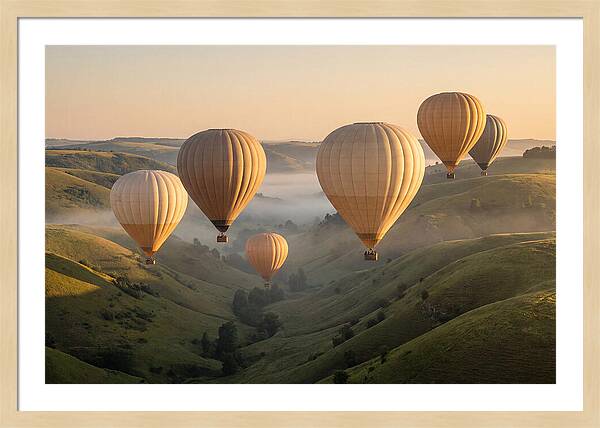 Floating Dreams Above Misty Valleys