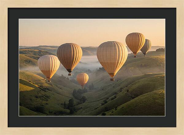 Floating Dreams Above Misty Valleys