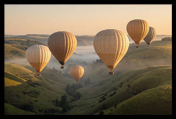 Floating Dreams Above Misty Valleys