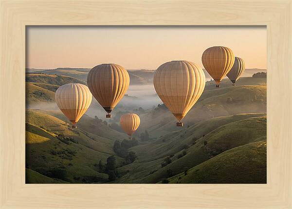 Floating Dreams Above Misty Valleys