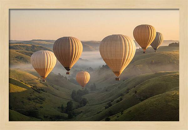 Floating Dreams Above Misty Valleys