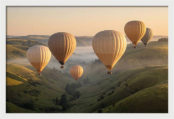 Floating Dreams Above Misty Valleys