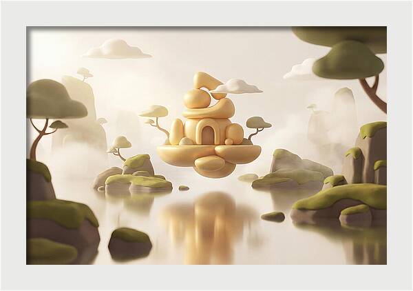 Floating Golden Temple Reflection