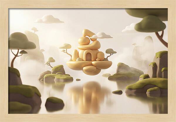 Floating Golden Temple Reflection