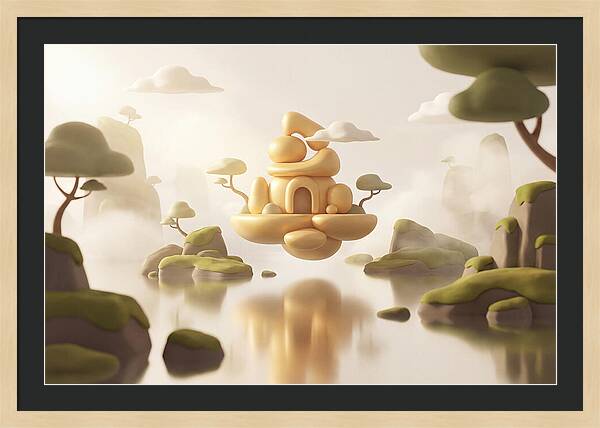 Floating Golden Temple Reflection