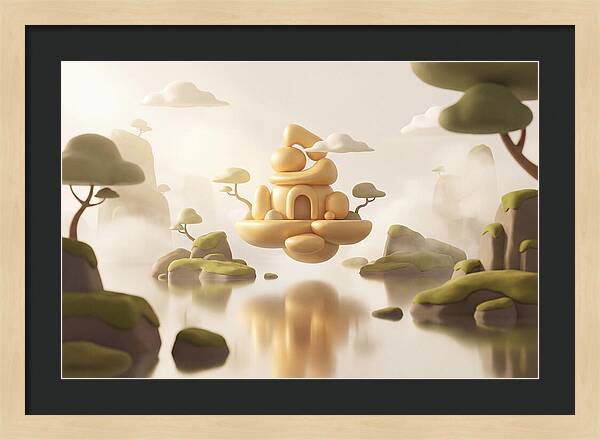 Floating Golden Temple Reflection