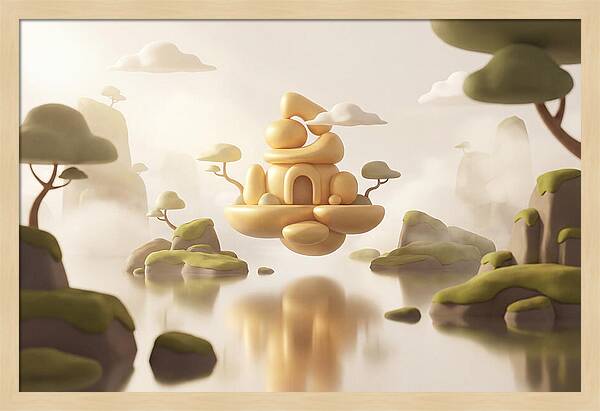 Floating Golden Temple Reflection