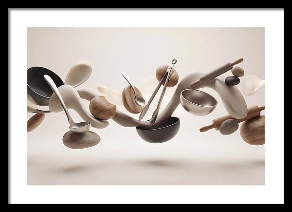 Floating Kitchen Utensils