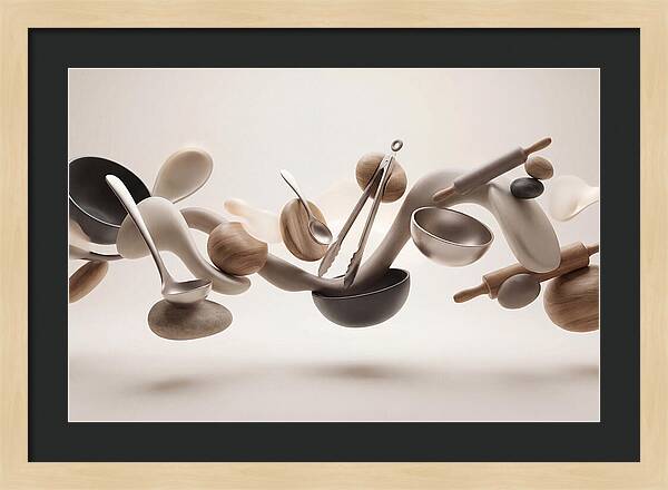 Floating Kitchen Utensils