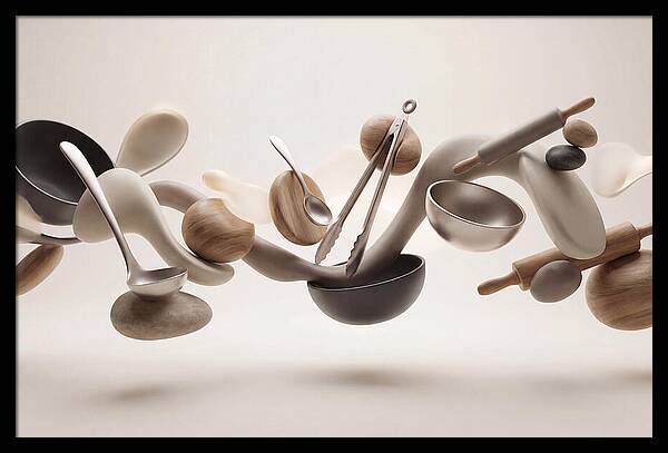 Floating Kitchen Utensils