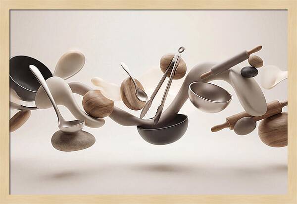 Floating Kitchen Utensils