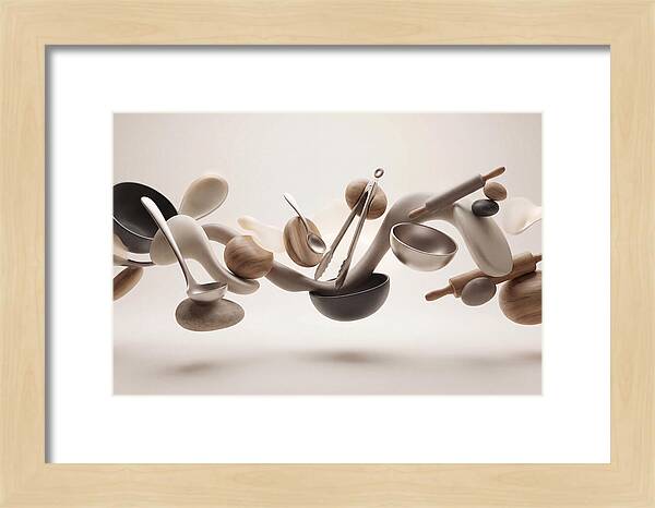 Floating Kitchen Utensils