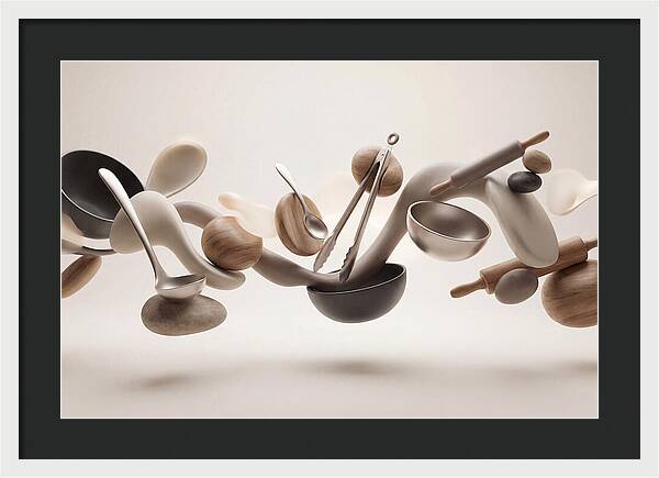 Floating Kitchen Utensils
