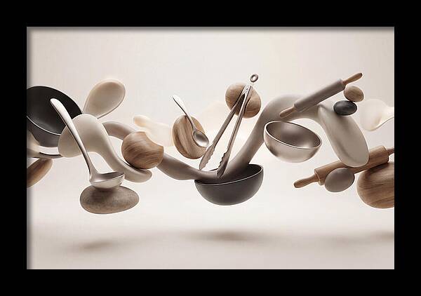 Floating Kitchen Utensils
