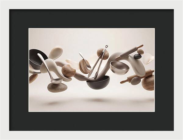 Floating Kitchen Utensils