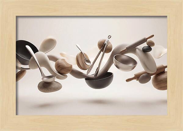 Floating Kitchen Utensils