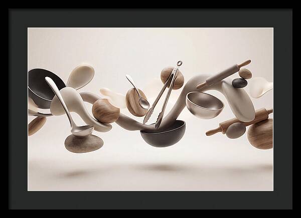 Floating Kitchen Utensils
