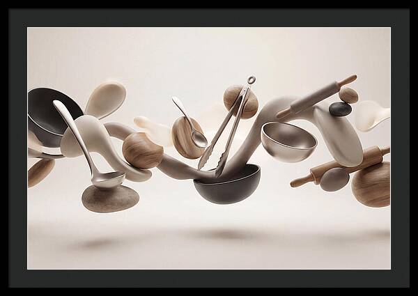 Floating Kitchen Utensils