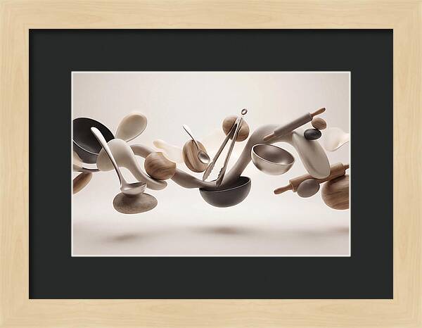 Floating Kitchen Utensils