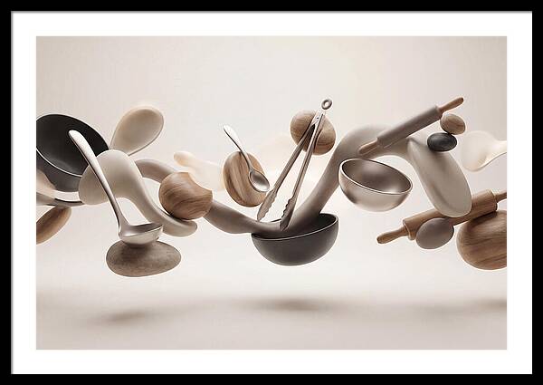 Floating Kitchen Utensils