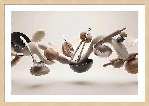 Floating Kitchen Utensils