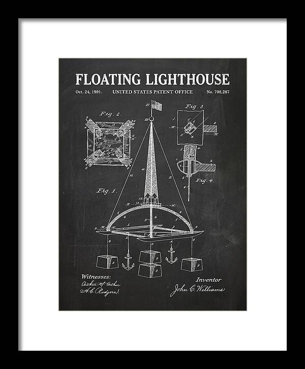Floating Lighthouse Chalkboard Patent Us708287