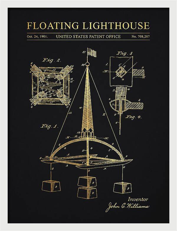Floating Lighthouse Gold Patent Us708287