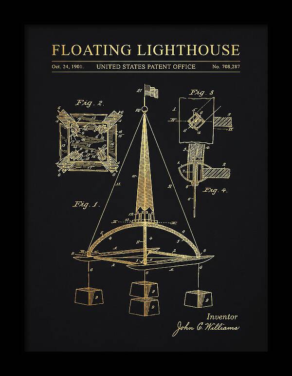 Floating Lighthouse Gold Patent Us708287