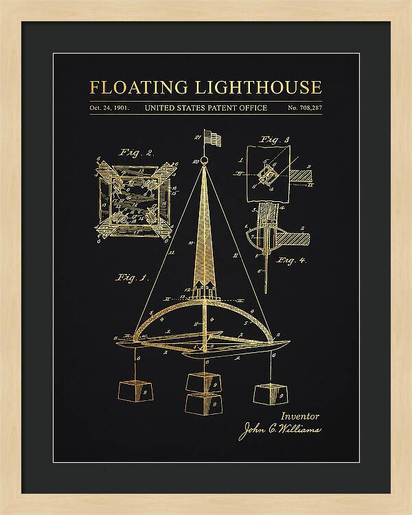 Floating Lighthouse Gold Patent Us708287