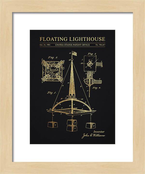 Floating Lighthouse Gold Patent Us708287