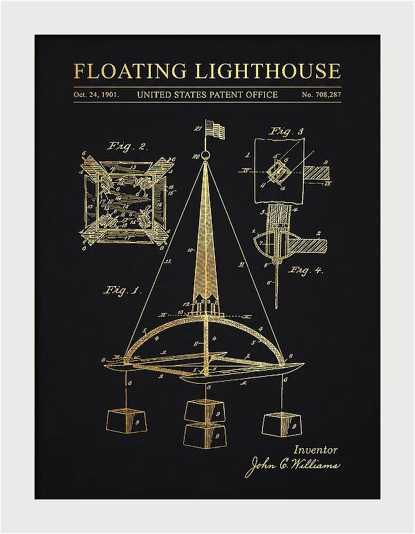 Floating Lighthouse Gold Patent Us708287