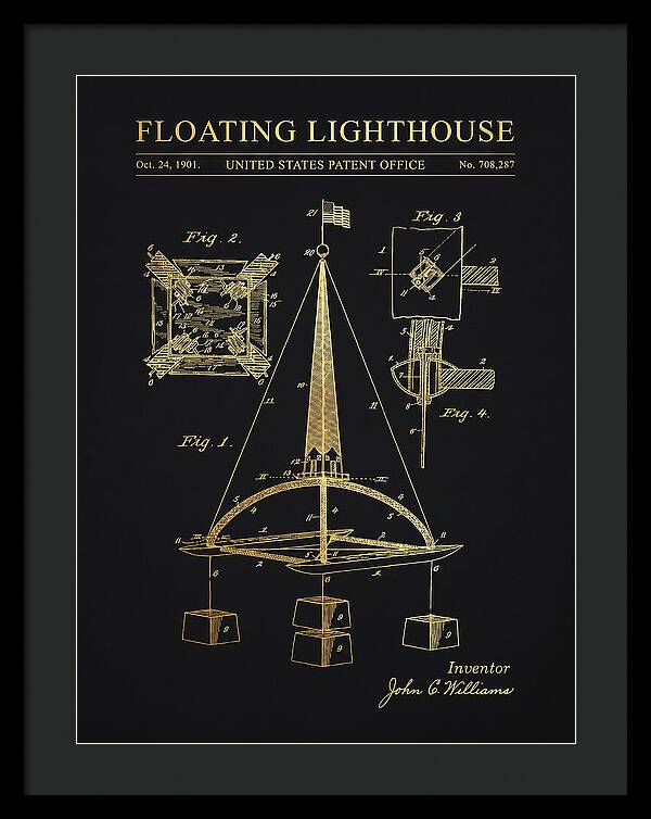 Floating Lighthouse Gold Patent Us708287