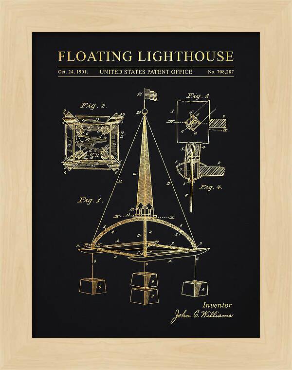 Floating Lighthouse Gold Patent Us708287