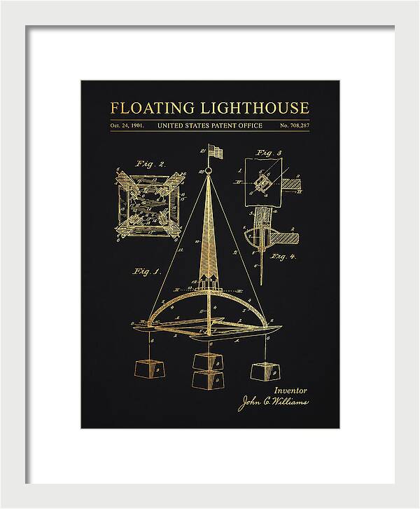 Floating Lighthouse Gold Patent Us708287