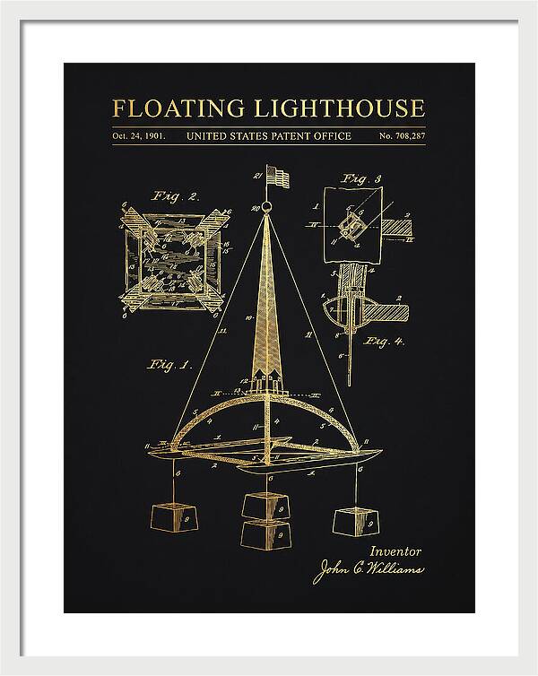 Floating Lighthouse Gold Patent Us708287