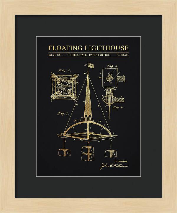 Floating Lighthouse Gold Patent Us708287
